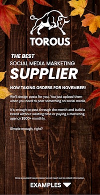 the best social media marketing supplier for november